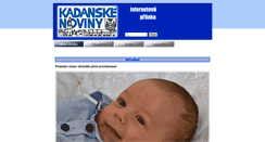 Desktop Screenshot of kadanskenoviny.cz