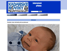 Tablet Screenshot of kadanskenoviny.cz